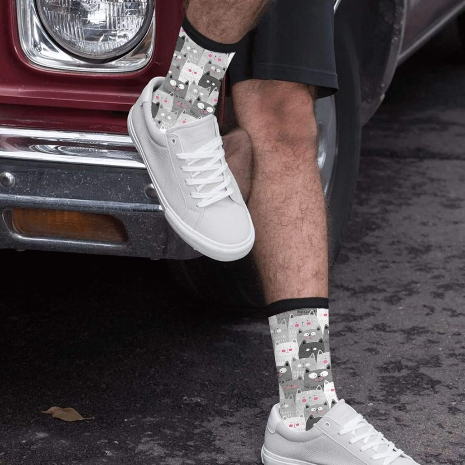Unisex Novelty Crew Socks Casual Funny Crazy Dress Socks