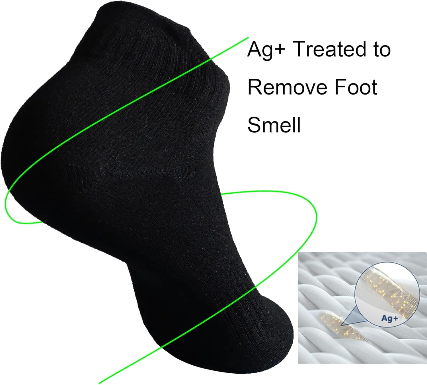 Womens Anti Odor Breathable Moisture Wicking Sports Cotton Low Cut Socks for Athletes Foot