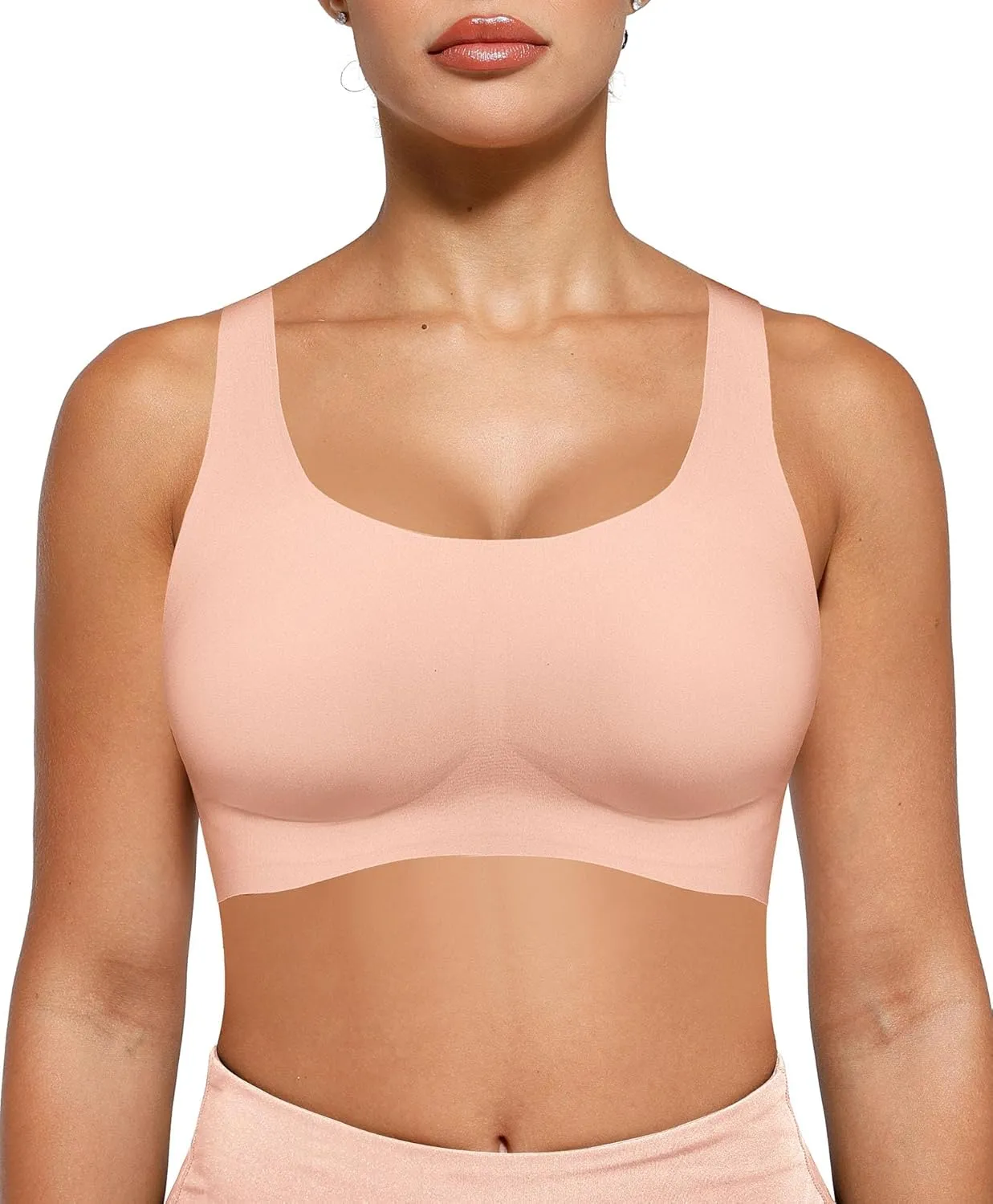 Women's Wirefree T-Shirt Bra Full Coverage No Underwire Bra Seamless Comfort Design for Everyday Bra Smooth Fit