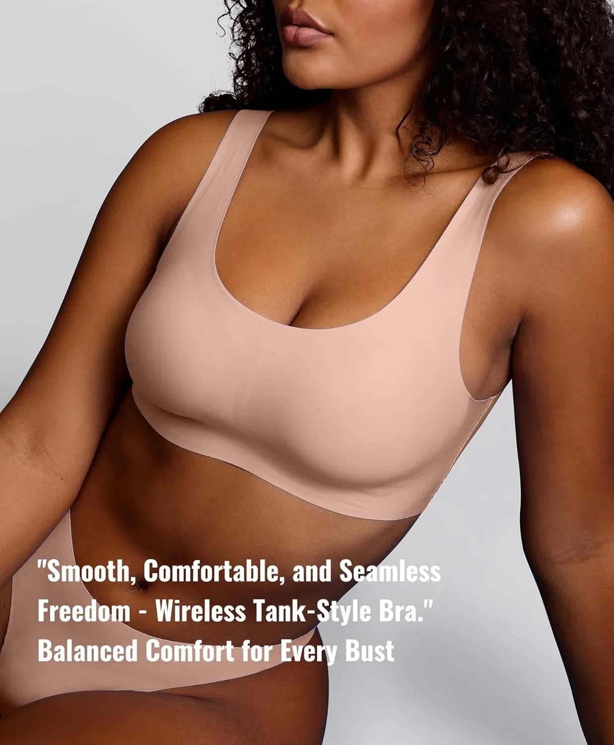 Women's Wirefree T-Shirt Bra Full Coverage No Underwire Bra Seamless Comfort Design for Everyday Bra Smooth Fit