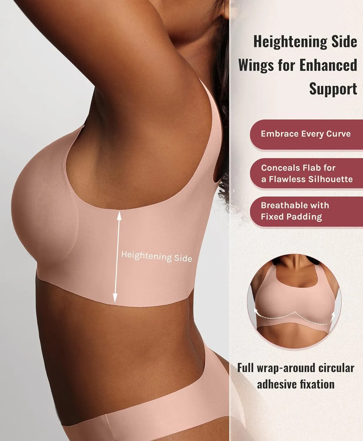 Women's Wirefree T-Shirt Bra Full Coverage No Underwire Bra Seamless Comfort Design for Everyday Bra Smooth Fit