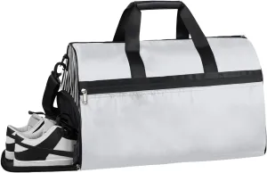 Zebra Sports Gym Bag with Wet Pocket & Shoes Compartment Waterproof Workout Duffel Bag for Women and Men Weekender Overnight Duffle Bag Travel Carry-on Tote
